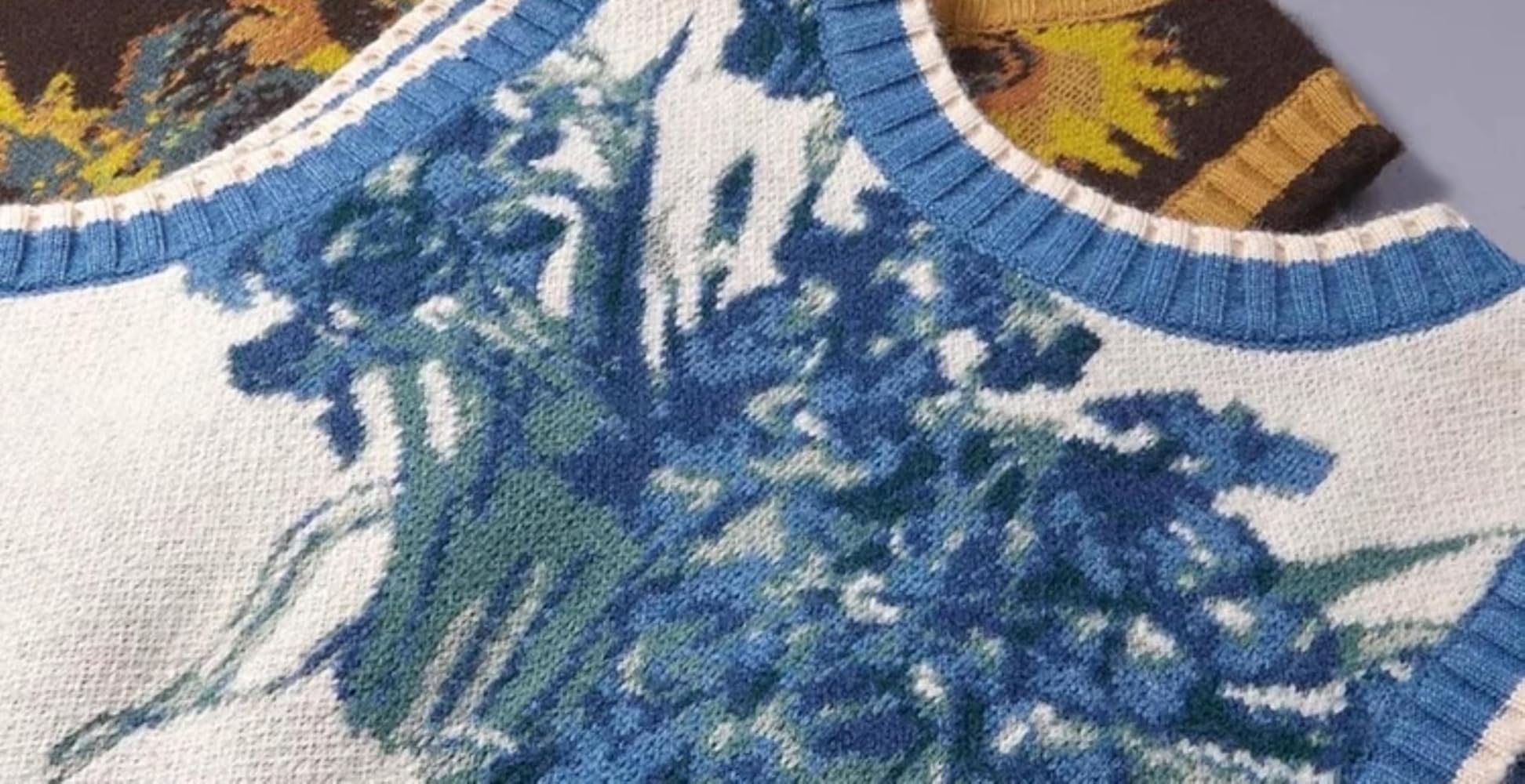 トップス TTT MSW 22SS Flower Jacquard knit vest トップス TTT MSW 22SS Flower Jacquard knit vest TTT MSW 22SS
